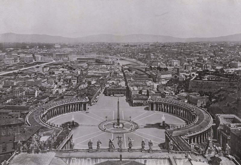 Italy: Rome, Panorama Taken from the Cupola of St Peter’s by Italian Photographer