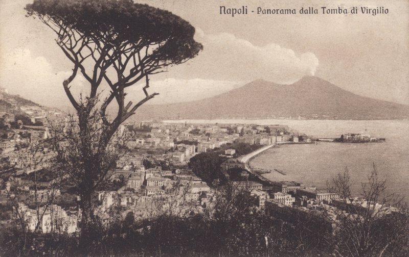 Naples - Panorama from the Tomb of Virgil by Italian Photographer