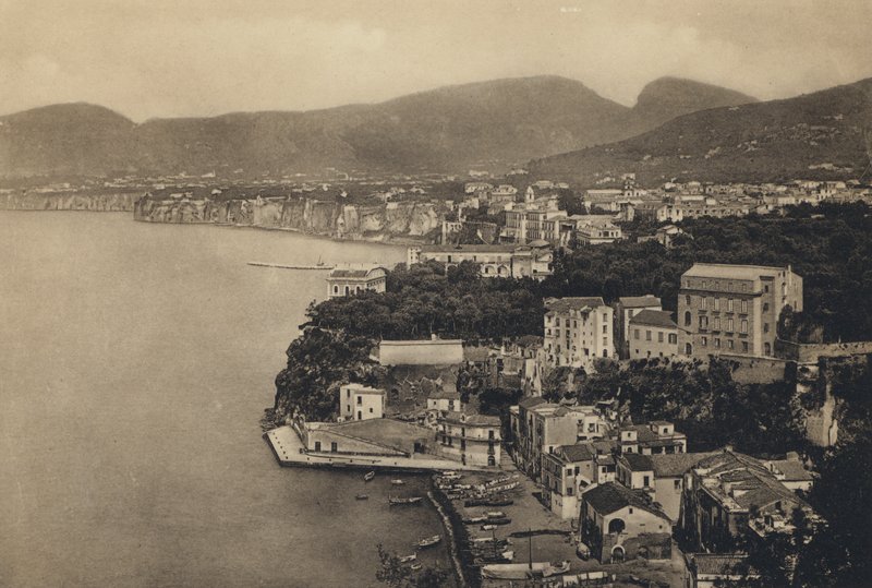 Naples: Sorrento, Panorama with the Marina Grande by Italian Photographer