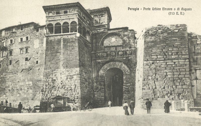 Perugia, Italy, Porta Urbica Etrusca O Di Augusto by Italian Photographer