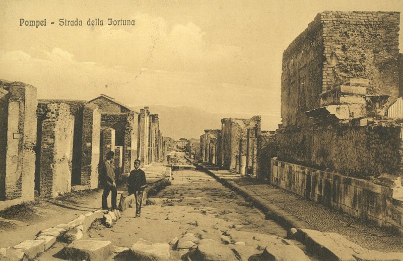 Pompei, Italy, Strada Della Fortuna by Italian Photographer