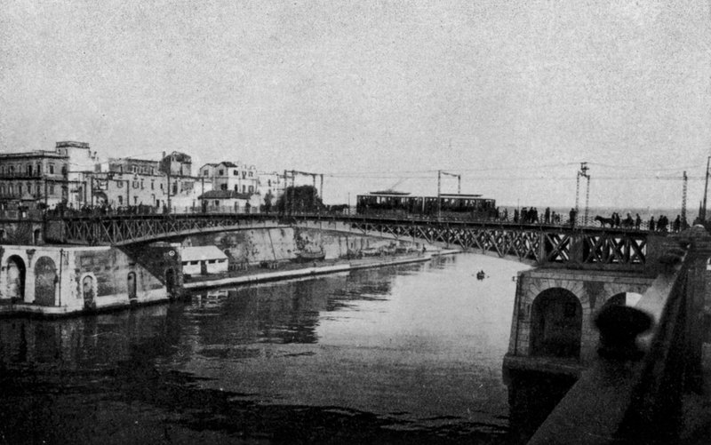 Taranto, Swing Bridge Closed and Old City by Italian Photographer