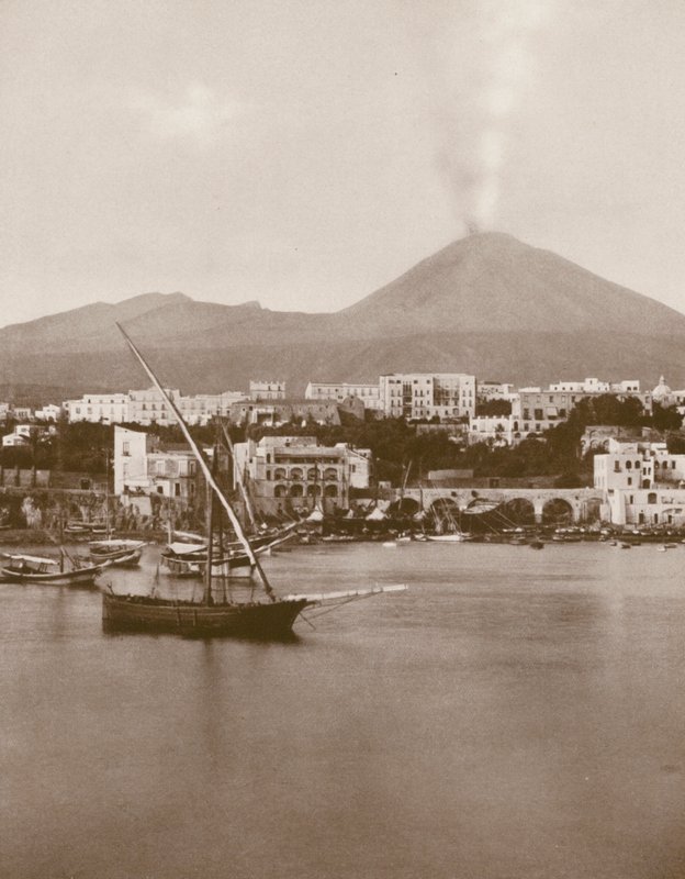 Torre Del Greco, Panorama and Vesuvius by Italian Photographer