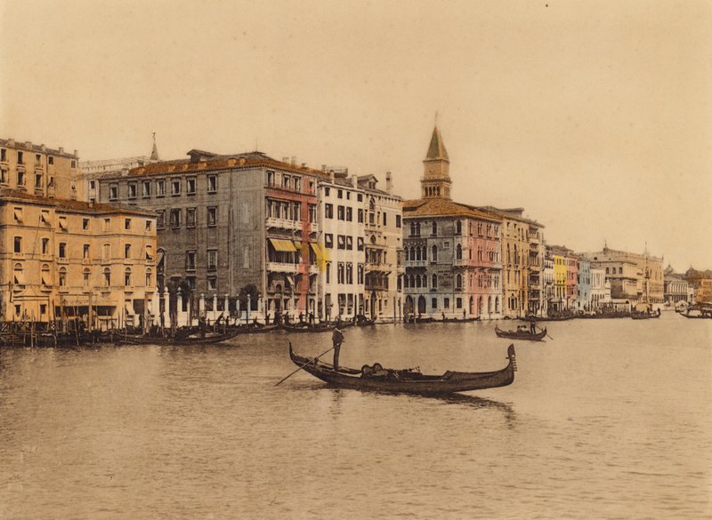 Venice: Grand Canal, Hotels by Italian Photographer