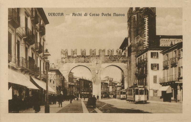 Verona: Arches of Corso Porta Nuova by Italian Photographer