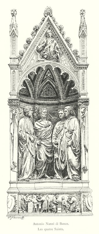 Antonio Nanni di Banco, The Four Saints (engraving) by Italian School