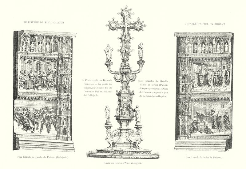Baptistery of San Giovanni, Silver Altar Retable (engraving) by Italian School