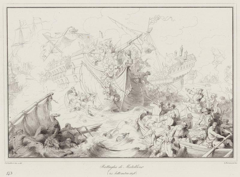 Battle of Metellino by Italian School