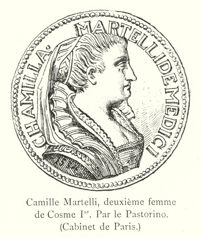 Camille Martelli, Second Wife of Cosimo I, by Pastorino, Cabinet de Paris by Italian School