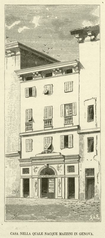 Casa Nella Quale Nacque Mazzini in Genova by Italian School