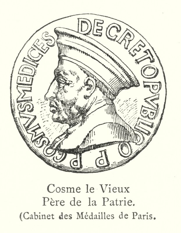 Cosme the Elder, Father of the Nation, Cabinet des Medailles de Paris by Italian School