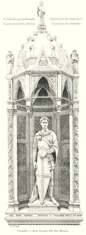 Donatello, Saint George of Orsanmichele (engraving) by Italian School