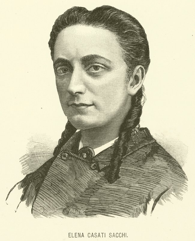 Elena Casati Sacchi (engraving) by Italian School