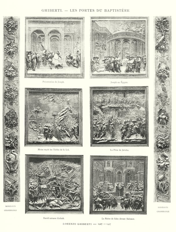 Ghiberti, The Doors of the Baptistery, Lorenzo Ghiberti by Italian School