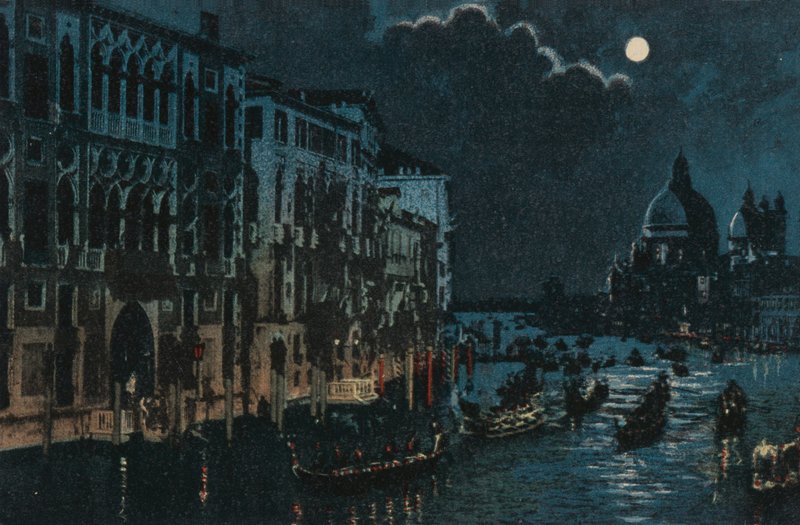 Grand Canal and Salute by Italian School