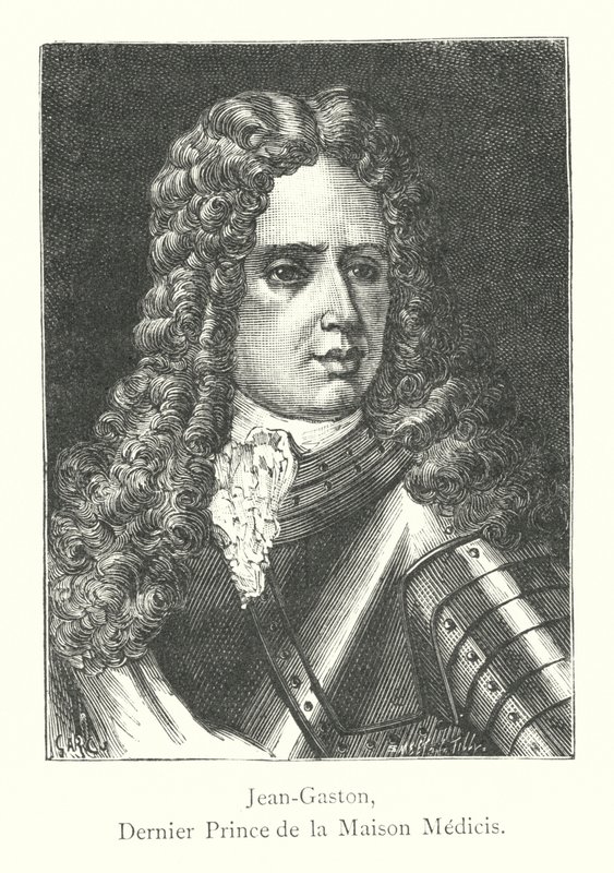 Jean-Gaston, Last Prince of the House of Medicis (engraving) by Italian School