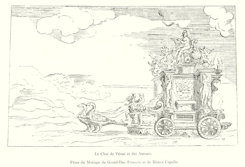 The Chariot of Venus and the Loves, Marriage Celebrations of Grand Duke Francis and Bianca Capello by Italian School