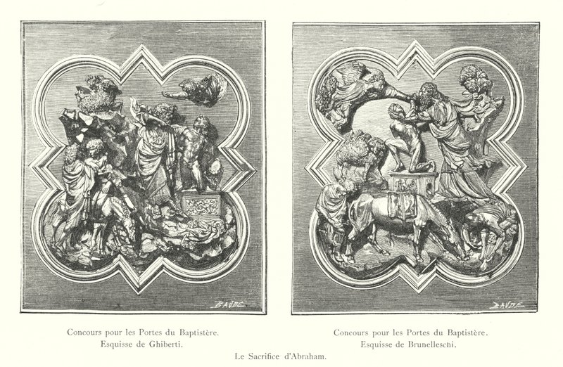 The Sacrifice of Abraham (engraving) by Italian School