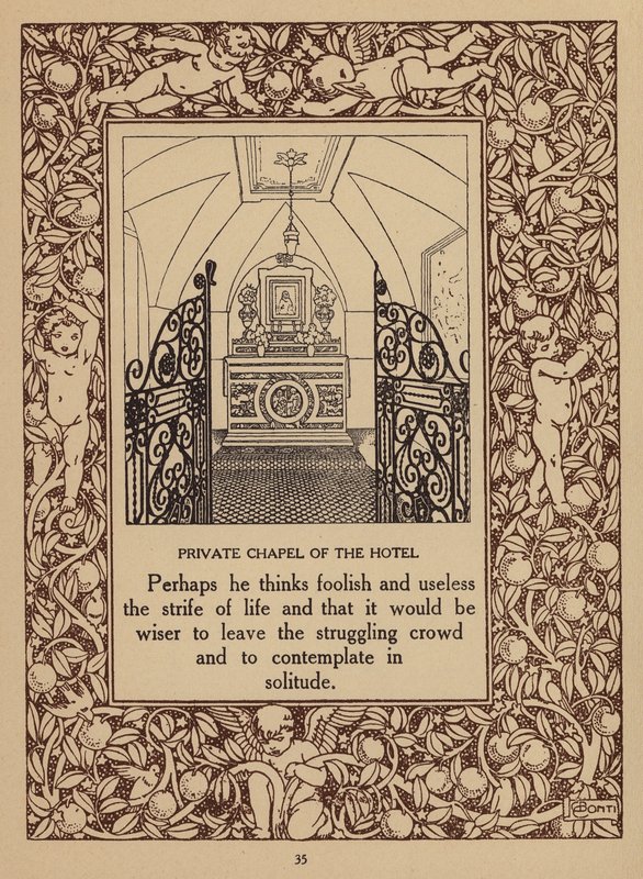 Page from brochure for San Domenico Palace Hotel, Taormina by Italian School