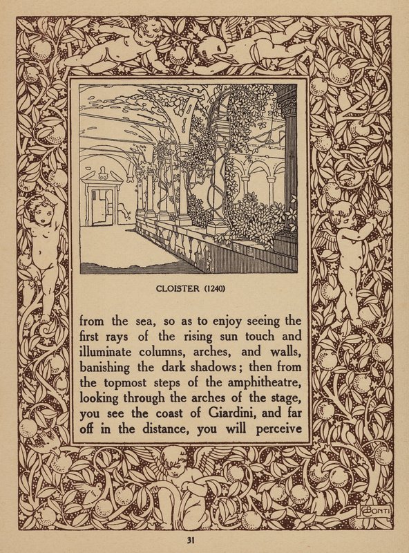 Page from Brochure for San Domenico Palace Hotel, Taormina by Italian School
