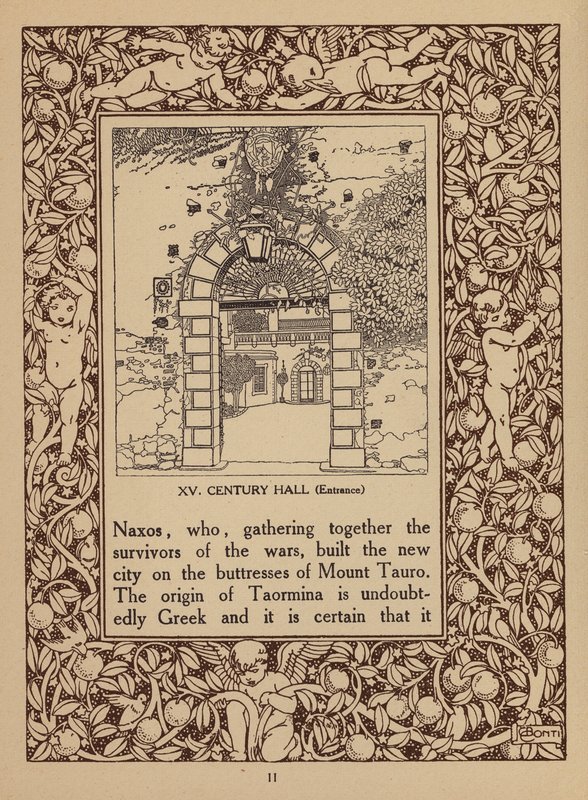 Page from Brochure for San Domenico Palace Hotel, Taormina by Italian School