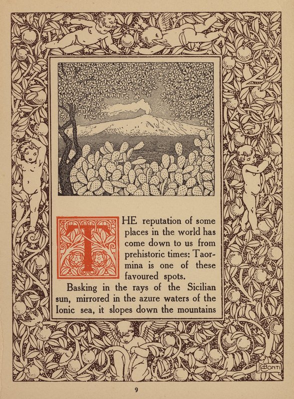 Page from Brochure for San Domenico Palace Hotel, Taormina by Italian School