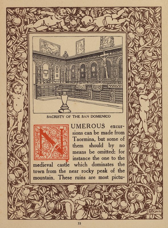 Page from Brochure for San Domenico Palace Hotel, Taormina by Italian School