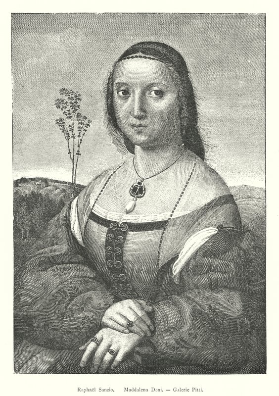 Maddalena Doni, Galerie Pitti (engraving) by Italian School
