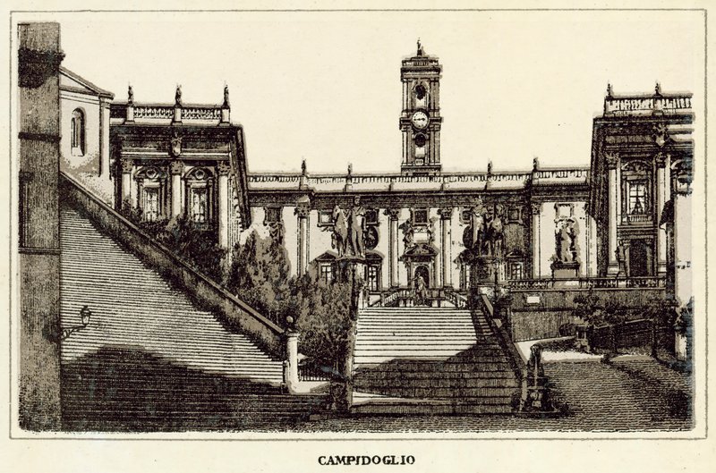 Rome: Capitoline Hill by Italian School