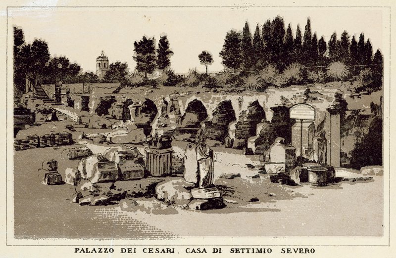 Palace of the Caesars, House of Septimius Severus, Rome by Italian School