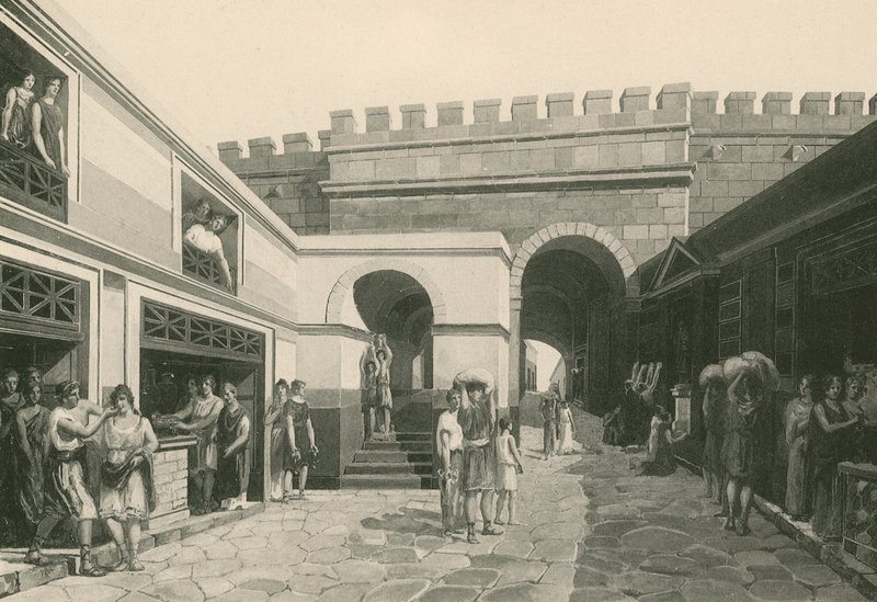 The Marine Gate as it was by Italian School