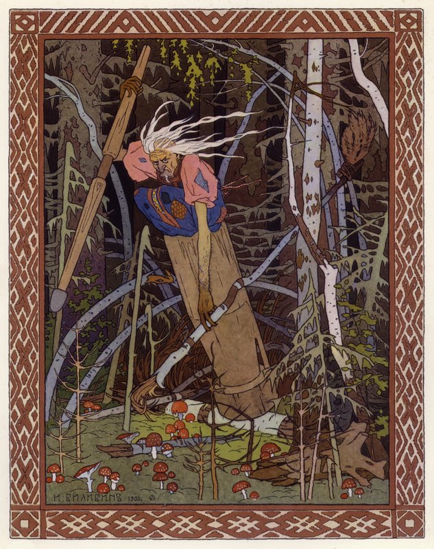 Illustration for Vassilisa The Beautiful by Ivan Yakovlevich Bilibin