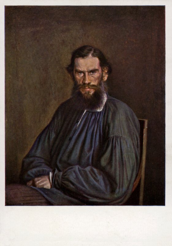 Leo Tolstoy, Russian novelist, short story writer and playwright by Ivan Nikolaevich Kramskoy
