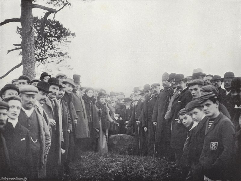 Collecting Wroth Money, the Ceremony at Knightlow Cross by J. Benjamin Stone