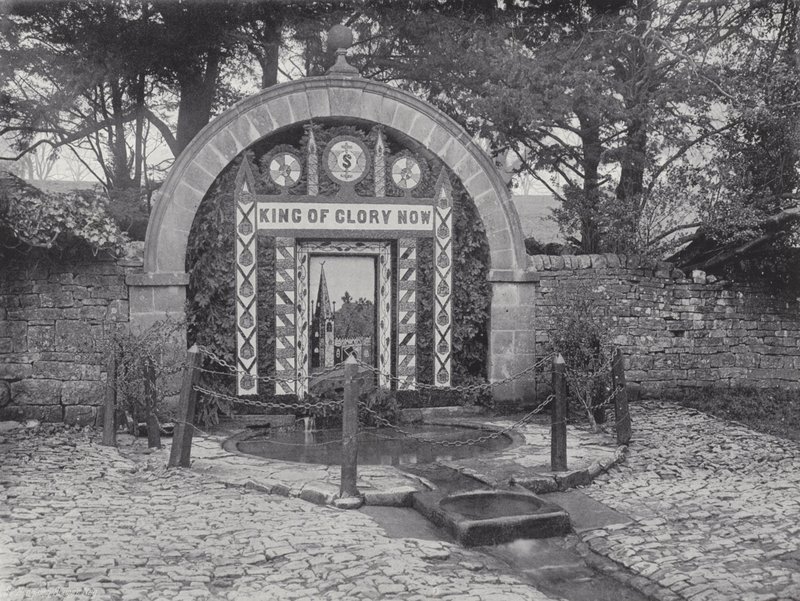 Tissington Well Dressing, Dressing the Wells by J. Benjamin Stone