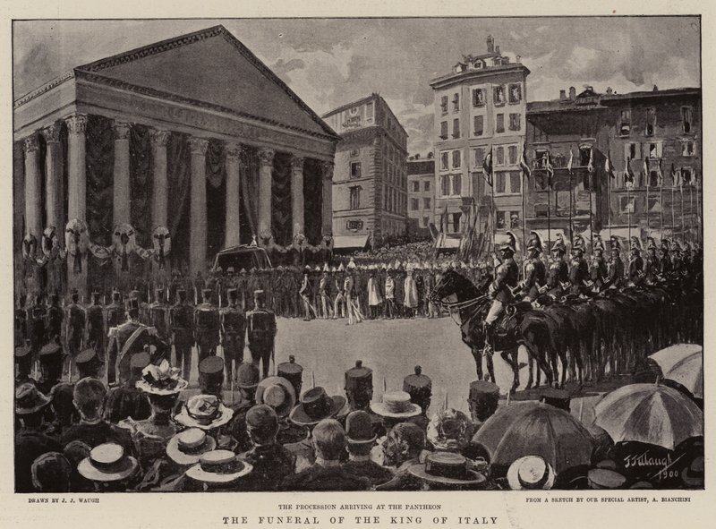 The Funeral of the King of Italy by J. J. Waugh