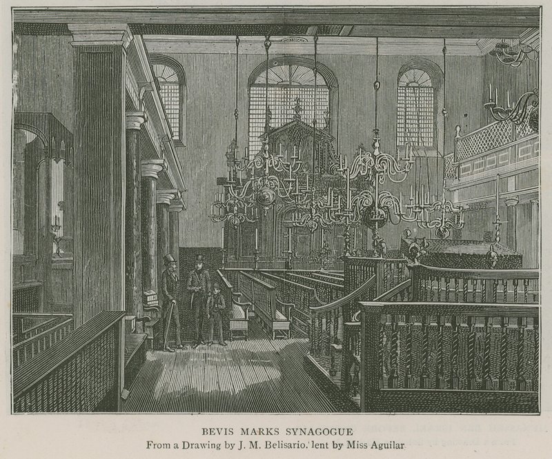 Bevis Marks Synagogue by J.M. Belisario