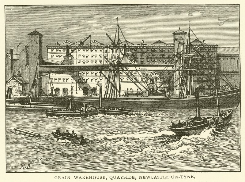 Grain Warehouse, Quayside, Newcastle-on-Tyne by J.R. Brown