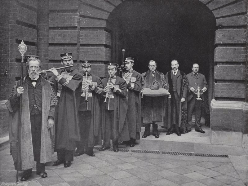 Election Day at Girdlers Hall, the Procession of the Crown by J. Benjamin Stone