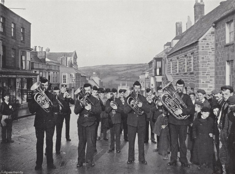 Helston Flora Day, playing the Furry Dance by J. Benjamin Stone