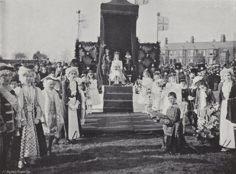 Knutsford May Day Festival, Crowning the Queen by J. Benjamin Stone