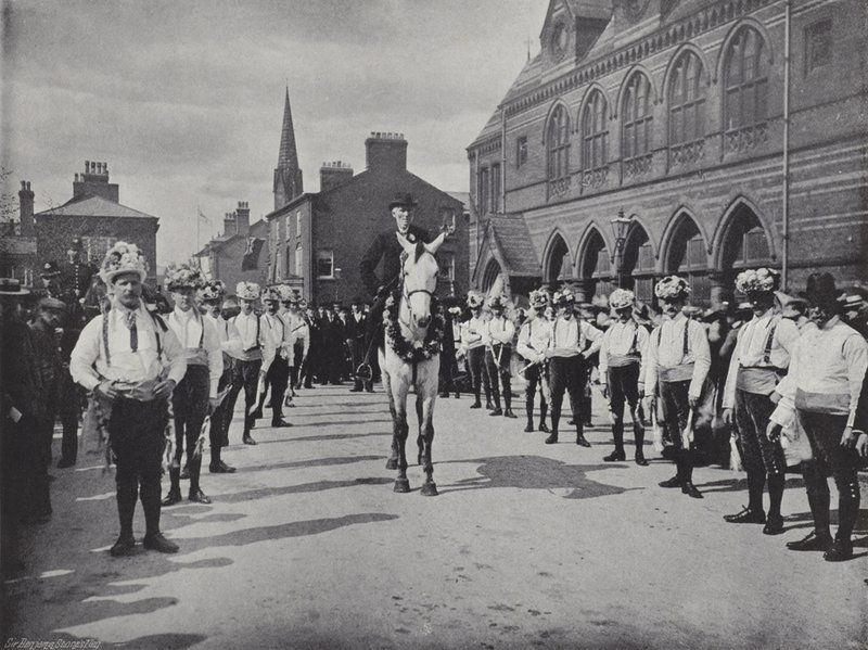 Knutsford May Day Festival, the Morris Dancers by J. Benjamin Stone