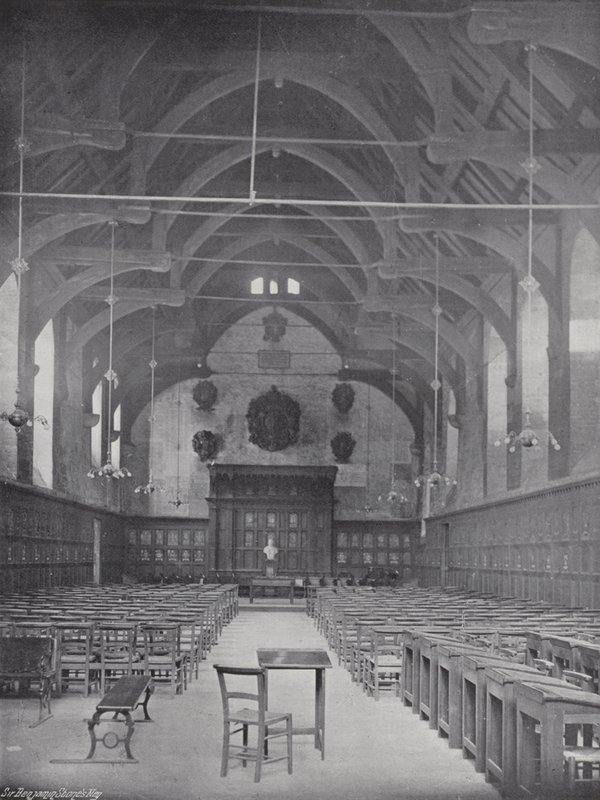 Pancake Tossing at Westminster School, the Great Hall by J. Benjamin Stone