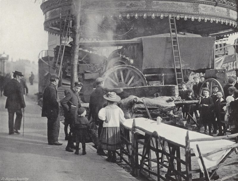 Stratford-on-Avon Mop, an Ox Roast by J. Benjamin Stone