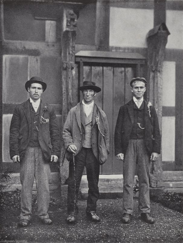 Stratford-on-Avon Mop, Standing for Hire by J. Benjamin Stone