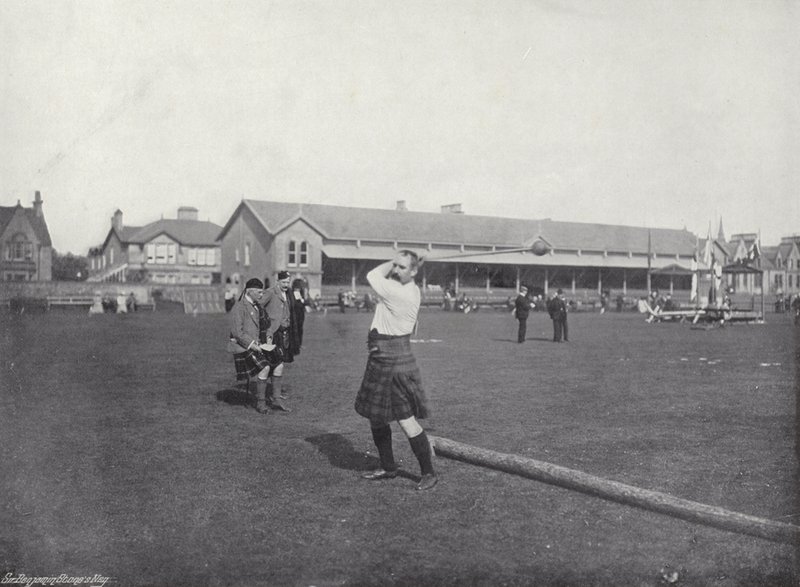 The Inverness Gathering, Throwing the Hammer by J. Benjamin Stone