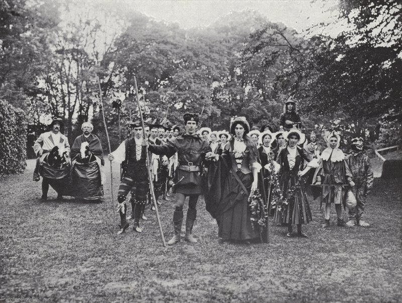 The Sherborne Pageant, Morris Dancers in the Greenwood by J. Benjamin Stone