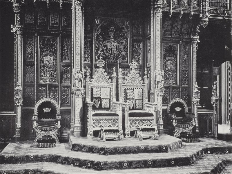 The Throne in the House of Lords by J. Benjamin Stone