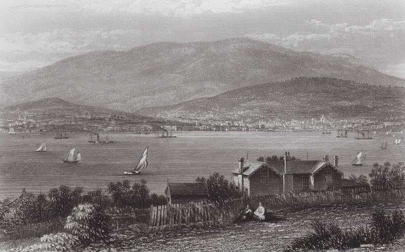Australia: Hobart Town, Tasmania by J. C. Armytage