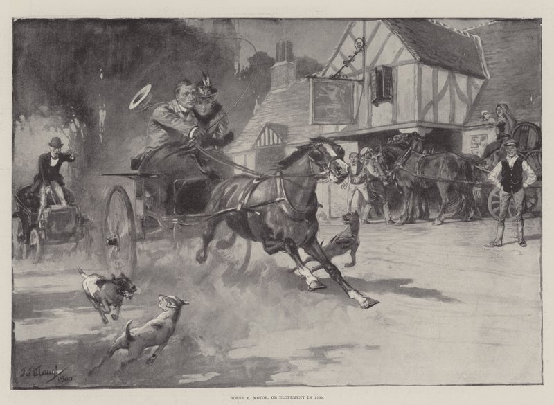 Horse v Motor, or Elopement in 1900 by J. J. Waugh